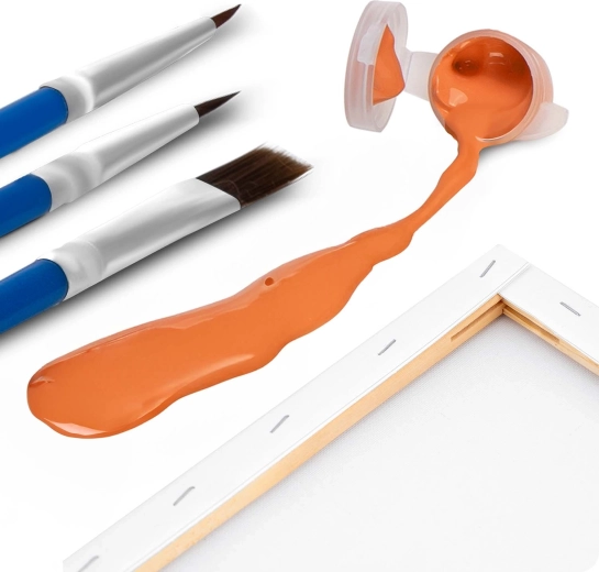 Kompletny zestaw: 3 pędzle i 30 kolorów