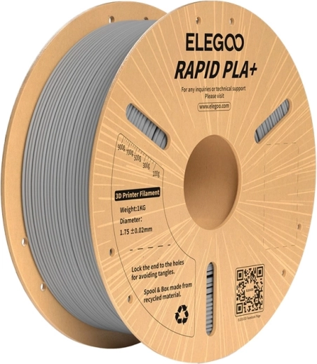 Filament ELEGOO Rapid PLA+ szary 1,75 mm 1 kg