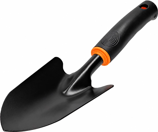 Szeroka metalowa łopatka ogrodowa do przesadzania i sadzenia roślin 31 cm