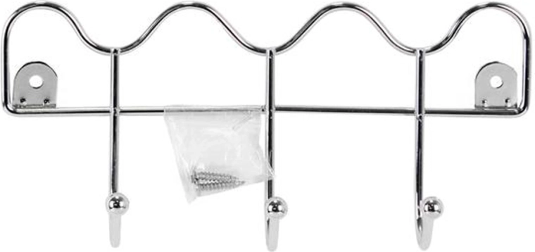 Ścienny druciany wieszak Toro z 3 haczykami