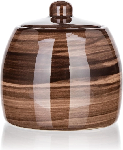 Ceramiczna cukiernica 380 ml Palas brązowa