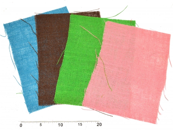 Tkaninowe dekoracje A4 – zestaw 10 szt.