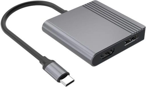 Adapter USB‑C na HDMI i DisplayPort 4K 60 Hz, czarny