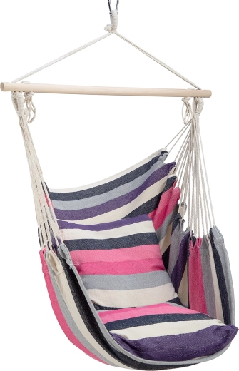 Brazylijski fotel wiszący różowy NILS Camp