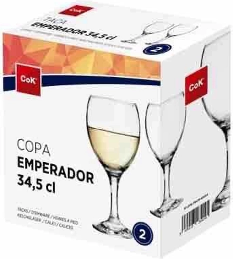 Kieliszki do wina Emperador 345 ml, zestaw 2 szt.