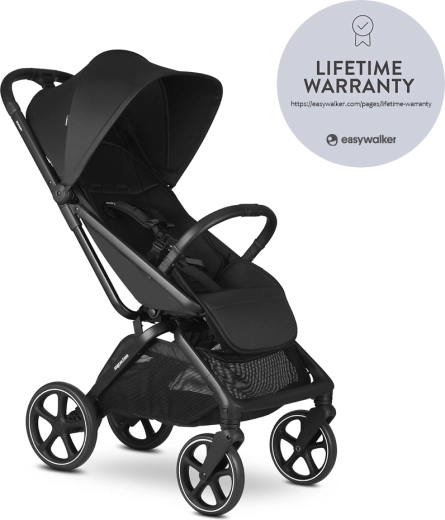 Easywalker Rockey L wózek spacerowy Pure Black