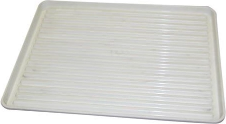 Ociekacz do naczyń 50 × 40 cm biały plastik