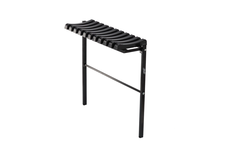 Składana ławka cmentarna 68 cm czarna