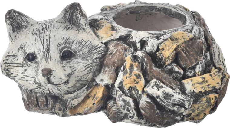 Doniczka EBI lis z wzorem kamienia 34 × 25 × 17 cm