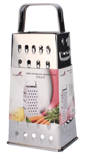Czterostronna tarką ze stali nierdzewnej Tola 21 cm