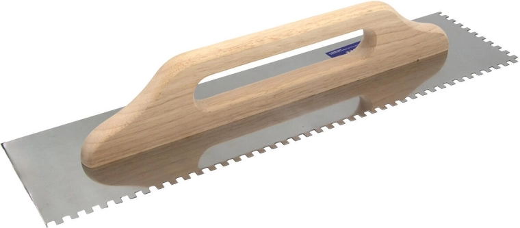 Paca ze stali nierdzewnej zęby 6 mm, 500 × 130 mm, drewniany uchwyt