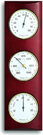 Analogowa stacja pogodowa z drewna bukowego TFA