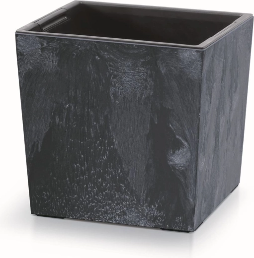 Donica Urbi Square Low Beton Effect z wkładem 30 cm antracyt