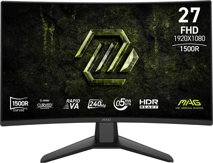Zakrzywiony monitor gamingowy 27" FHD 240 Hz MAG 274CF X24 – czarny