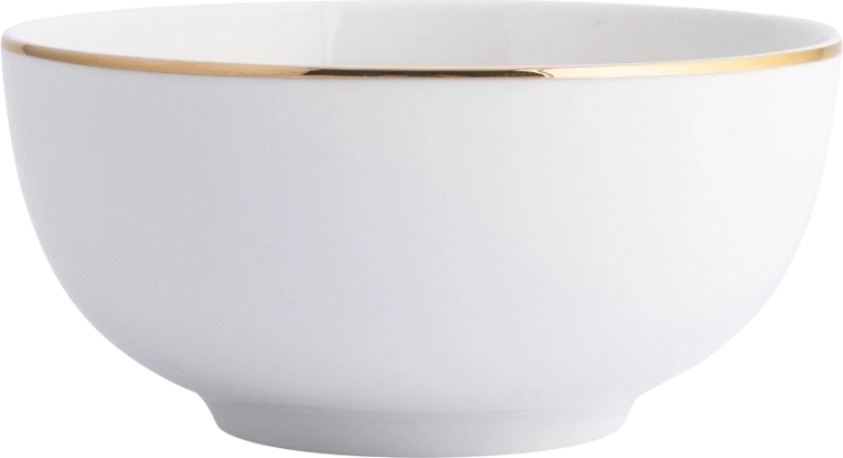 Bella Złota Linia porcelanowa miska 14 cm 630 ml kremowa