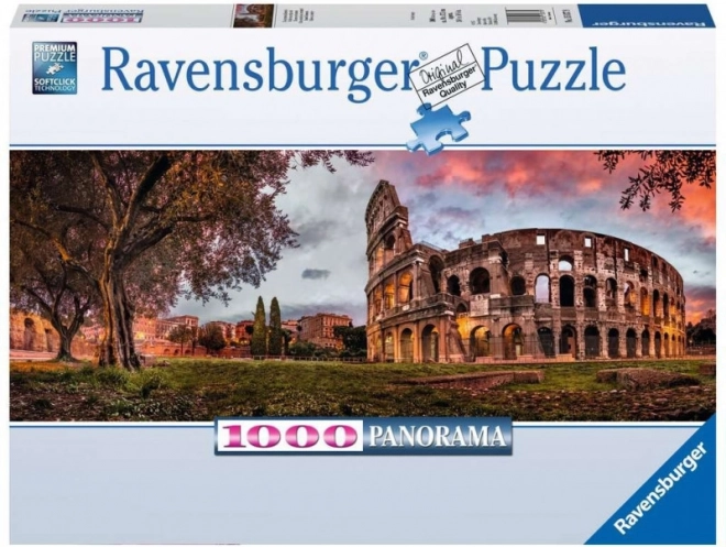Ravensburger panoramiczne puzzle 1000 elementów - Koloseum o zachodzie słońca