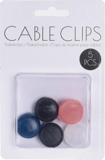 Organizer na kable – samoprzylepne uchwyty (5 szt.)