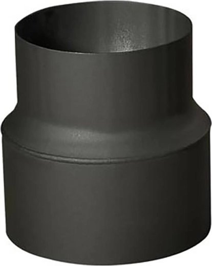 Dymowa redukcja rurowa 160/150 mm, grubość 1,5 mm, czarna
