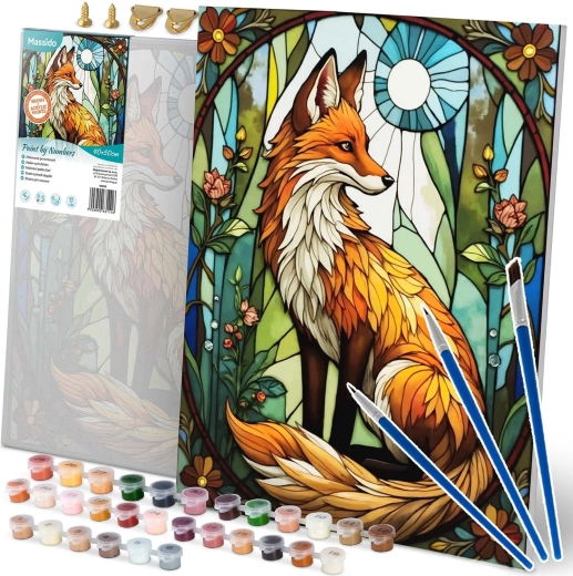 Malarstwo po numerach 40 × 50 cm – lisica MASSIDO