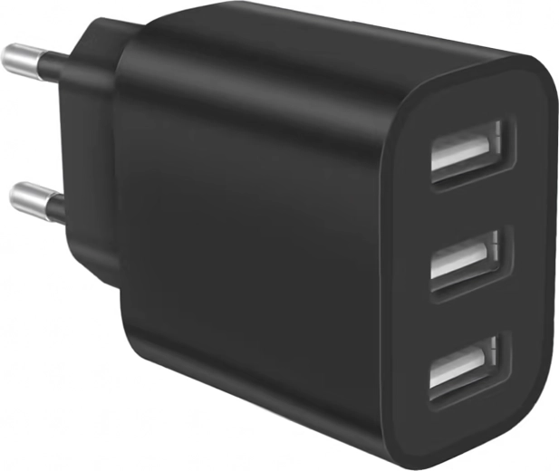Wydajna ładowarka sieciowa 3× USB 5V 3.4A