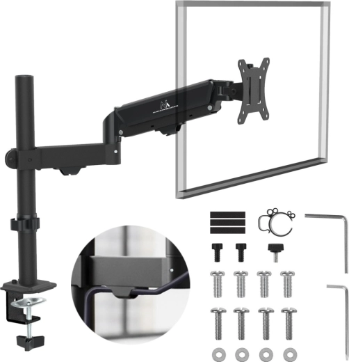 gazowy uchwyt do monitora 17–32" o udźwigu 2–10 kg