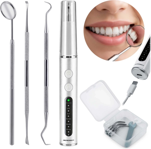 Ultradźwiękowy skaler do zębów z 4 trybami i LED BERDSEN BD-251