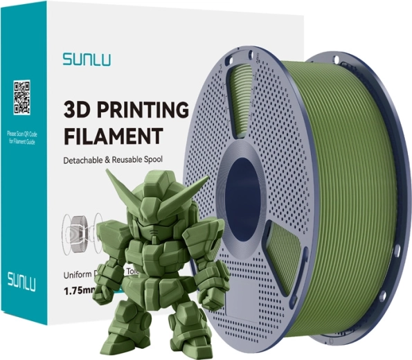 Sunlu PLA+ 2.0 filament oliwkowy 1,75 mm