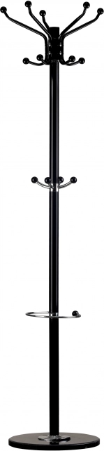 Wieszak na ubrania, odzież, parasole, marmurowa czerń ModernHome