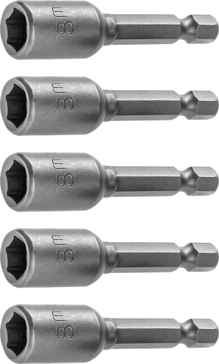 Zestaw adapterów 1/4" do bitów 8 mm, 10-częściowy