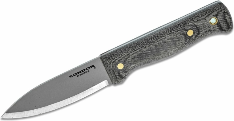 Condor Bushlore – nóż outdoorowy 10,5 cm, Micarta, skórzane etui