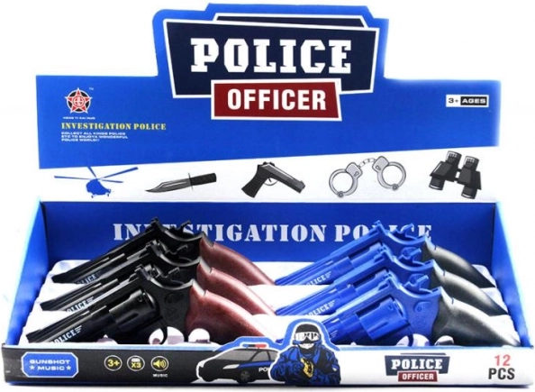 Zabawka rewolwer z dźwiękiem