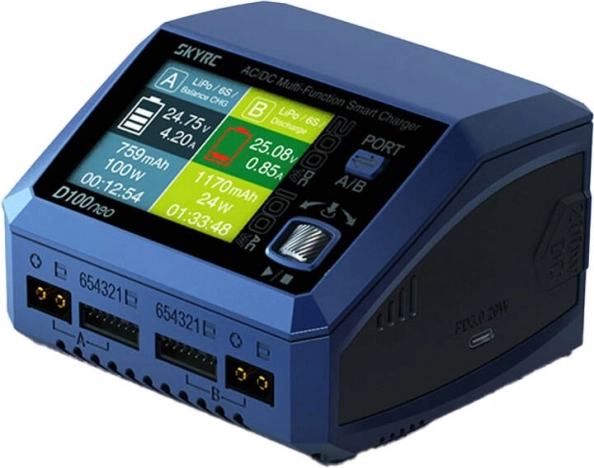 Podwójna inteligentna ładowarka SKYRC D100neo 200 W