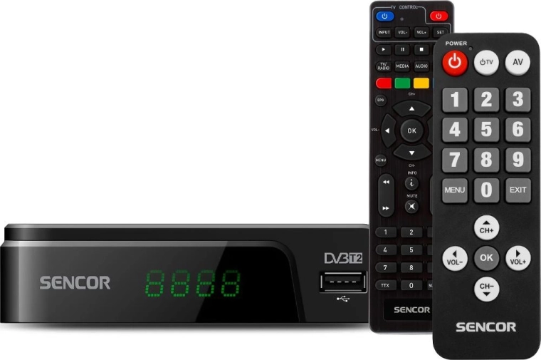 Sencor SDB 525T Senior DVB-T2 dekoder