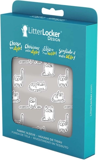 Pokrowiec na kosz LitterLocker Design Paper Cats