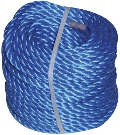 Skręcana lina polipropylenowa 10 mm, kolorowa, 20 m