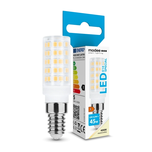 Modee Lighting ceramiczna żarówka LED E14 4,3 W 4000K 360°