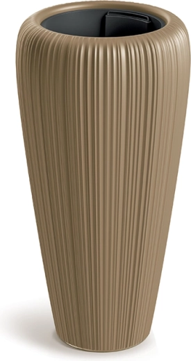 Doniczka Orobo w kolorze karmelowym, 39,5 cm