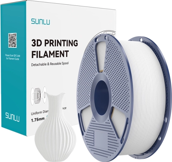 Sunlu PLA Classic biały filament 1,75 mm – 1 kg