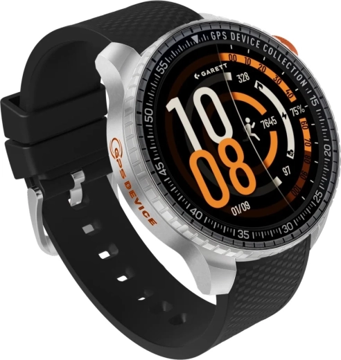 GARETT Compass GPS srebrny outdoorowy smartwatch