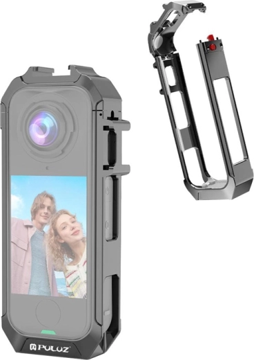 Metalowe etui ochronne Puluz do Insta360 X4 Air szare