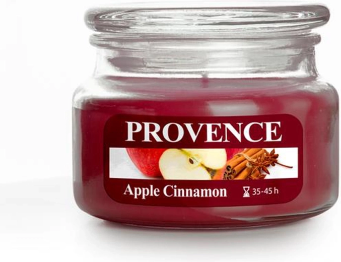 Świeca zapachowa w szkle PROVENCE jabłko i cynamon 45 godzin