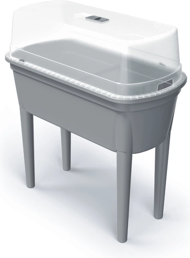 Rozsadnik z poliwęglanową pokrywą BLOOMO 77,5 cm – szary kamień