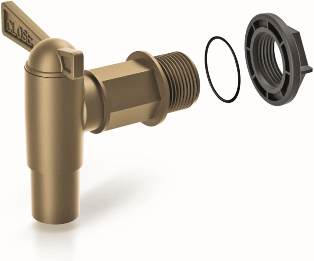 Kranik do beczki na deszczówkę Cantap 2 złoty