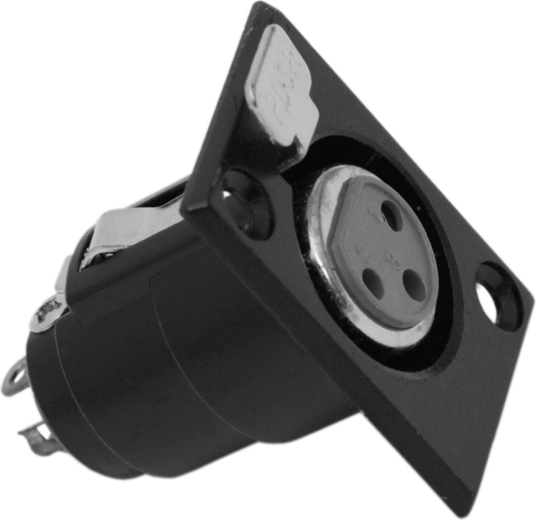 Panelowe trójbolcowe gniazdo XLR