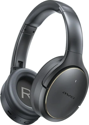 Bezprzewodowe słuchawki nauszne Awei AT20 z ANC i ENC, czarne