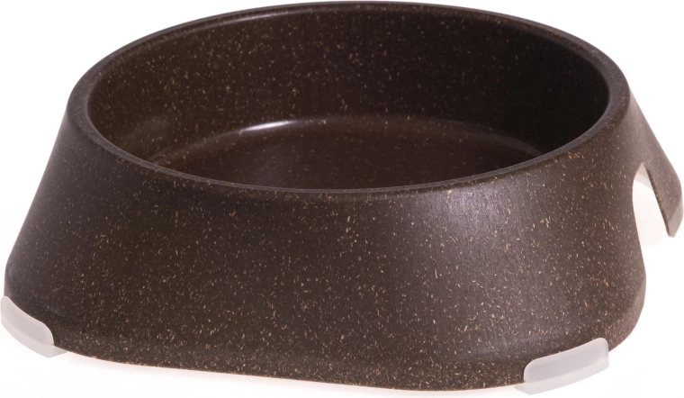 Miska dla psów i kotów 400 ml ECO FIBOO, naturalny brąz, antypoślizgowa