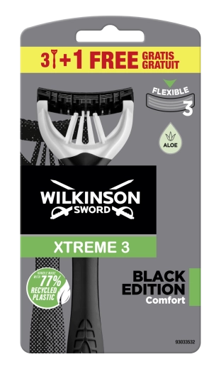 Wilkinson Xtreme 3 Black Edition maszynka do golenia 3+1 szt.