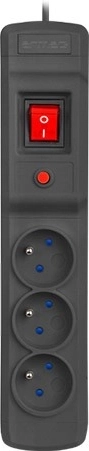 Armac Multi M3 listwa przeciwprzepięciowa 4,5 m czarna (3 gniazda)