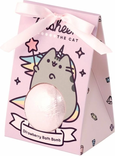 Pusheen The Cat musujące kule do kąpieli o zapachu truskawki, 6×55 g