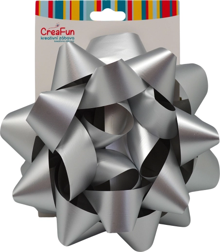 Srebrna kokarda prezentowa 20 cm